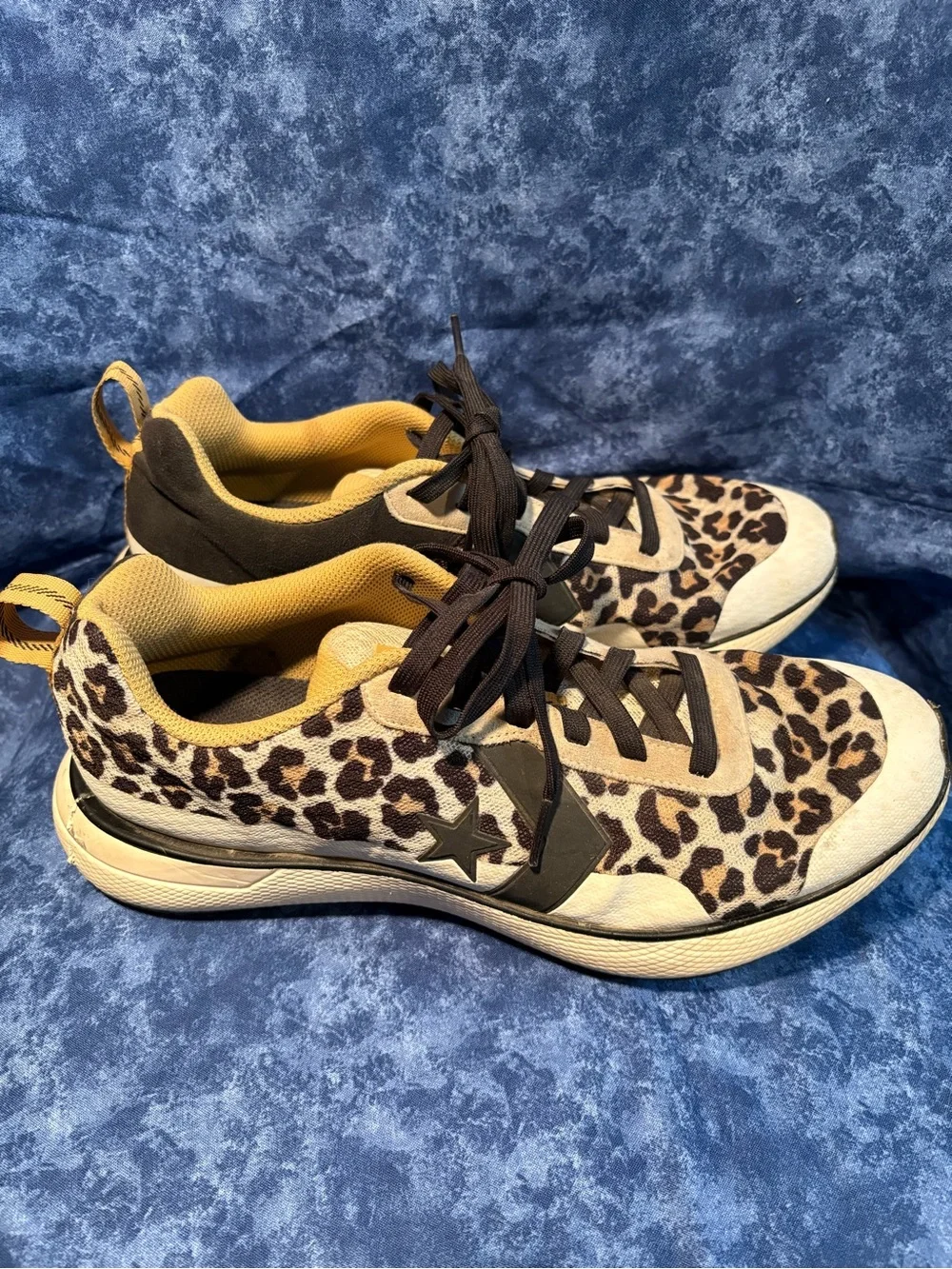 Converse Star Series Low Sneaker Leopard Print Men’s Size 9.5 Tennis Shoes